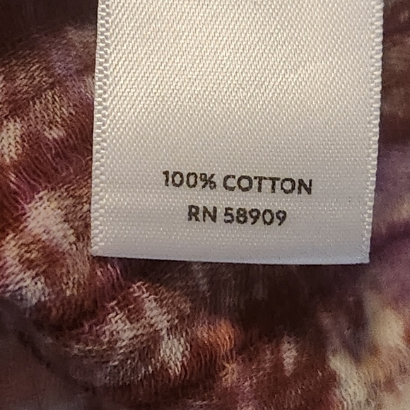 WESTBOUND Splash Print Quilted Pullover Top XL (5132) - Picture 5 of 6